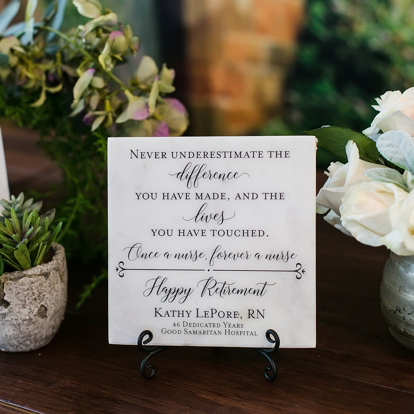 Once a Nurse, Forever a Nurse Retirement Plaque, TP-HR8