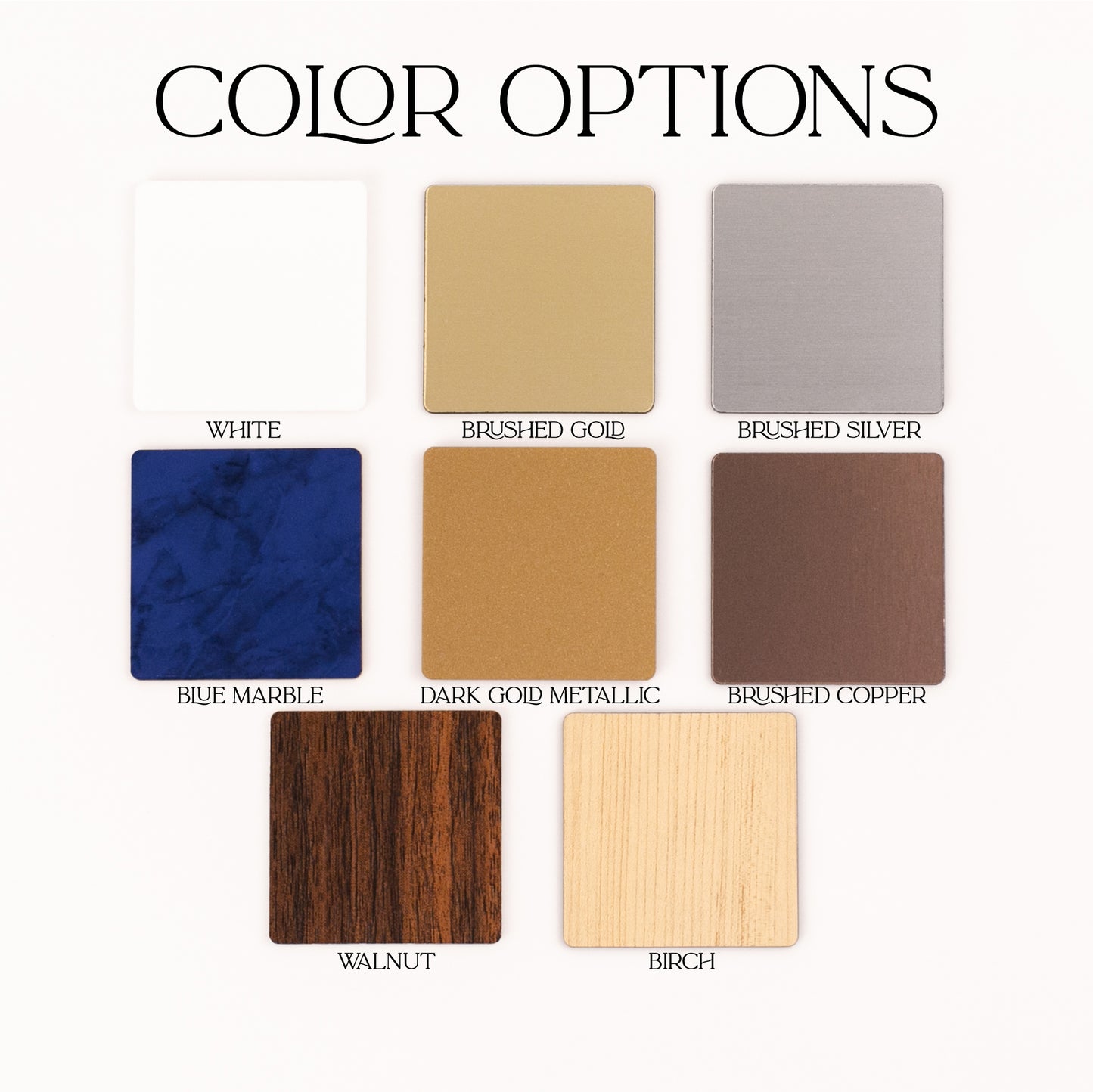 the color options for a wood floor