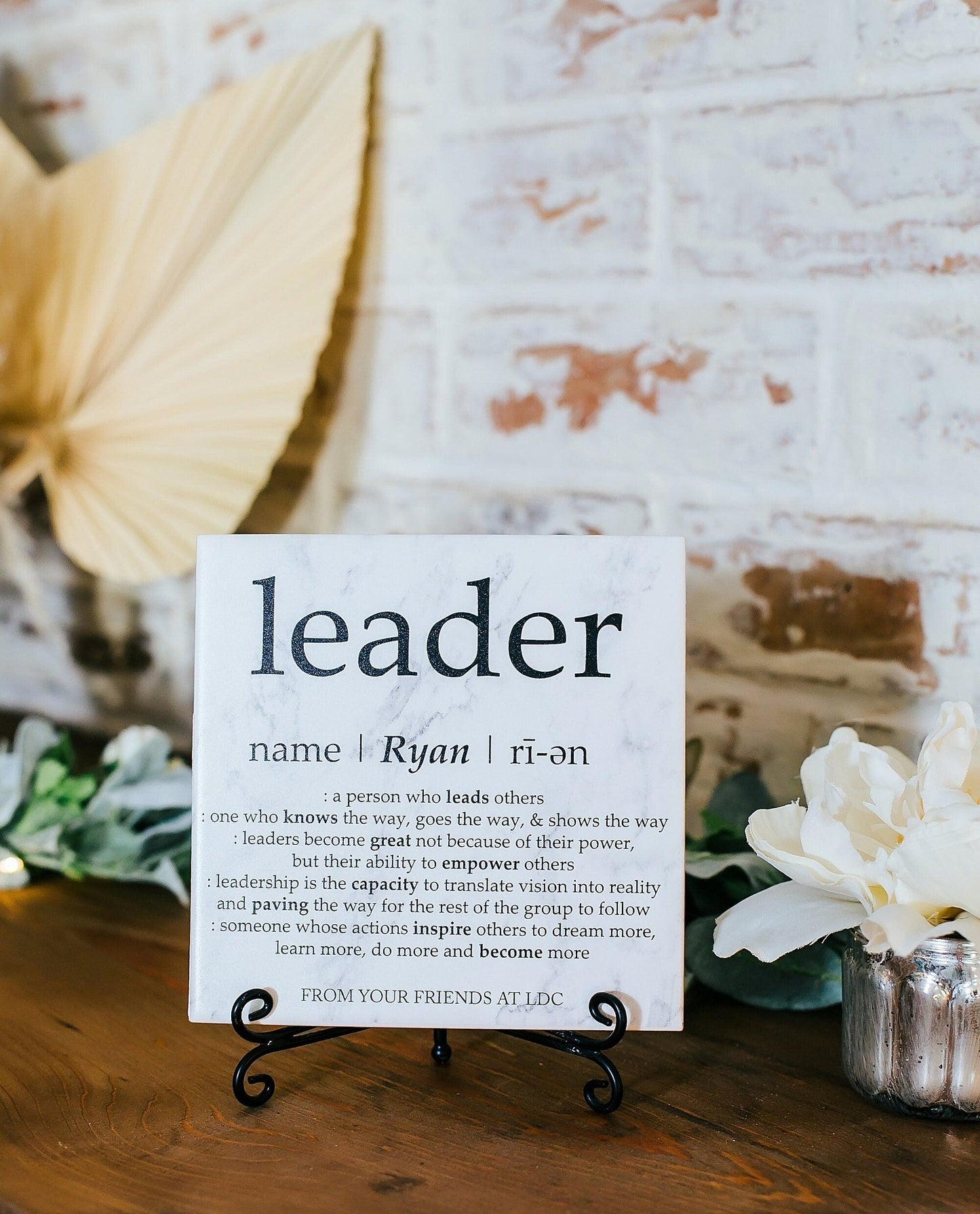 Leader Definition Sign Plaque