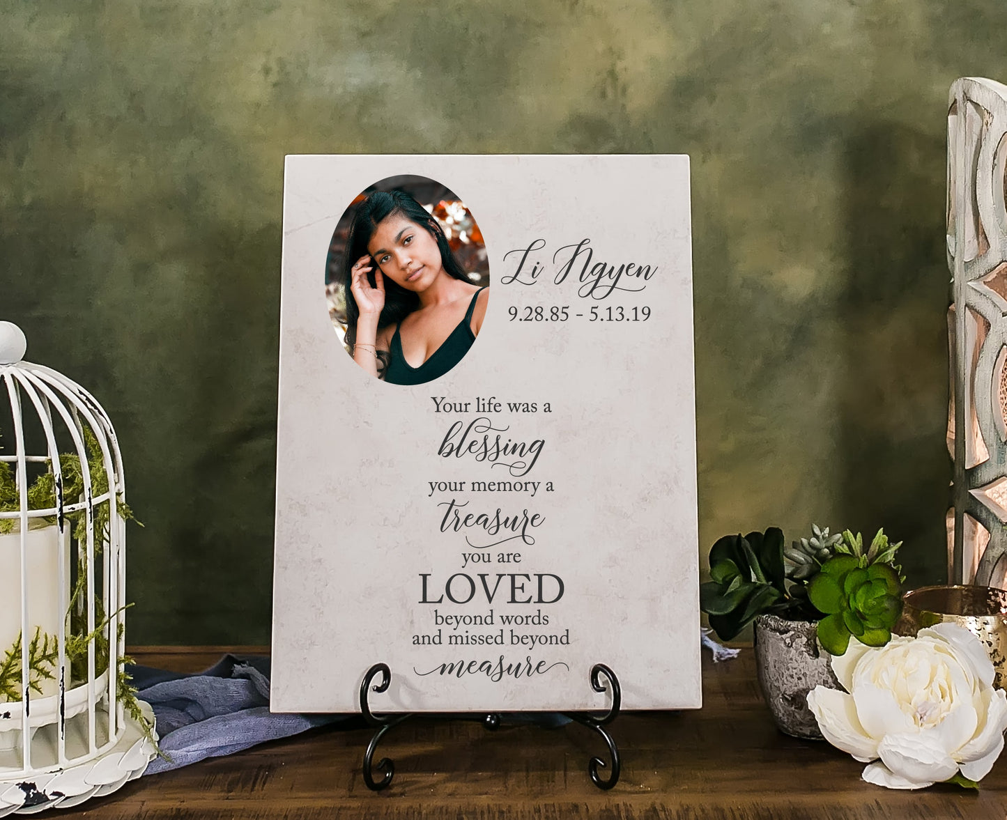 Loved Beyond Measure Memorial Tile Plaque