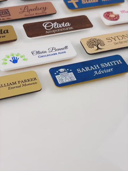 Stock Sizes Acrylic Name Badges